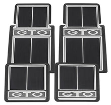 Load image into Gallery viewer, RestoParts Black Rubber Plasticolor Floor Mat Set For 1964-1973 Pontiac GTO