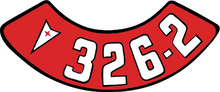 Load image into Gallery viewer, OER Air Cleaner Decal 326 2BBL 1959-77 GTO Catalina Firebird Bonneville Lemans