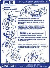 Load image into Gallery viewer, OER Trunk Lid Space Saver Jacking Instructions Decal 1967-1969 Firebird/Trans AM