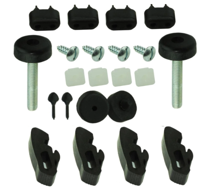 Inline Tube Rubber Bumper Set – Hood, Doors & Trunk – Fits 1964–1965 GTO, LeMans, Skylark, 442, Cutlass