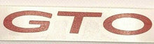 Load image into Gallery viewer, Reflective Red Grille Emblem "GTO" Overlay Decal (Non-SAP) 2004-2006 Pontiac GTO
