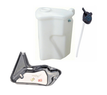 Load image into Gallery viewer, OER Radiator Overflow Jar/Tank With Blue Letter Cap and Bracket 1973-1976 Pontiac Firebird/Trans AM Models