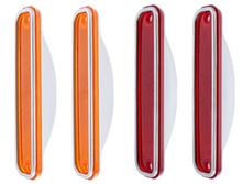 Load image into Gallery viewer, United Pacific Side Marker Light Lens Set With SS Trim 1973-1980 Chevy Trucks