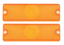 Load image into Gallery viewer, OER Amber Park Light Lamp Lens Set 1965 Chevy Impala Bel Air and Biscayne