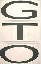 Load image into Gallery viewer, Gloss Black Rear Valance "GTO" Overlay Decal 2004-2006 Pontiac GTO Models