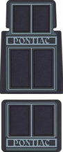 Load image into Gallery viewer, OER 4PC Black/Gray Carpet Floor Mat Set Pontiac GTO Firebird Grand Prix Catalina