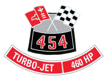 Load image into Gallery viewer, OER 454 With 460 HP Air Cleaner Decal Set Camaro Nova Chevelle Impala Corvette