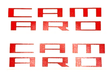 Load image into Gallery viewer, Red Front Fender Overlay Decal Set For 2010-2015 Chevy Camaro Models