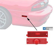 Load image into Gallery viewer, OER Rear Side Red Marker Lamp Lens Set 1993-2002 Chevy Camaro Models