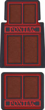Load image into Gallery viewer, OER 4PC Red/Black Carpet Floor Mat Set Pontiac GTO Firebird Grand Prix Catalina