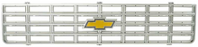 Load image into Gallery viewer, OER Argent Gray Grille Assembly & Bow Tie 1975-1976 Chevy Truck Blazer Suburban