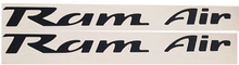 Load image into Gallery viewer, Black Ram Air Overlay Decal Set 1993-2003 Pontiac Firebird and Trans AM