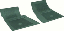 Load image into Gallery viewer, OER 2 Piece Dark Green Front Bow Tie Floor Mat Set 1962-1978 Chevrolet Vehicles