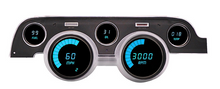 Load image into Gallery viewer, Intellitronix Teal LED Digital Gauge Cluster Panel 1967-1968 Ford Mustang