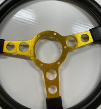 Load image into Gallery viewer, Black Thin Grip Gold Spoke Formula Steering Wheel Kit 1972-80 Firebird/Trans AM