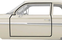 Load image into Gallery viewer, OER Door Frame Weatherstrip Set 1961-64 Chevy Impala & Full Size 2 Door Sedan