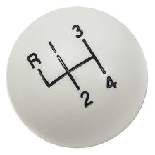 Load image into Gallery viewer, OER White Hurst 4 Speed Shift Knob with 3/8"-16 Thread
