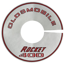 Load image into Gallery viewer, 11 Inch Silver Rocket 400 Air Cleaner Decal 1968 Olds Cutlass and 442 Models