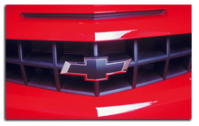 Load image into Gallery viewer, Red Front Bowtie Overlay Decal For 2010-2013 Chevy Camaro Models