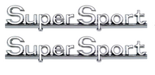 Load image into Gallery viewer, OER Quarter Panel Emblem Set For 1966 Chevelle Super Sport Models