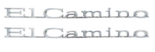 Load image into Gallery viewer, OER Reproduction Chrome Front Fender Emblem Set 1970 Chevy EL Camino Models