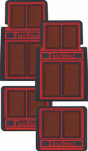 Load image into Gallery viewer, OER 4 Piece Red/Black Carpet Floor Mat Set 1967-2002 Pontiac Firebird & Trans AM
