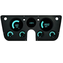 Load image into Gallery viewer, Intellitronix Teal LED Digital Gauge Cluster Panel 1967-1972 Chevy Trucks