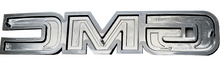 Load image into Gallery viewer, Trim Parts Tailgate Emblem 1981-1987 GMC Trucks With Brushed Aluminum Tailgate