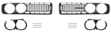 Load image into Gallery viewer, OER Black/Silver Front Grille Set For 1971 Dodge Charger R/T Super Bee Models