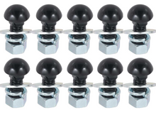 Load image into Gallery viewer, OER Front Or Rear Black Bumper Bolt Set For 1947-1972 Chevy and GMC Pickup Truck