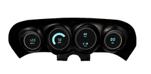 Load image into Gallery viewer, Intellitronix Teal LED Digital Gauge Cluster Panel 1969-1970 Ford Mustang