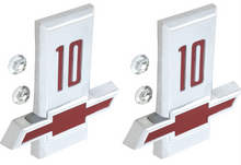 Load image into Gallery viewer, OER Front Fender Emblem Set C10/K10 For 1963 Chevy Pickup Trucks