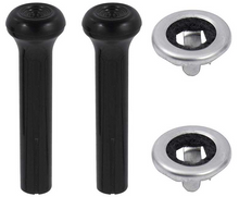 Load image into Gallery viewer, OER Black Lock Knob Set For 1973-1988 Buick Cadillac Chevy Oldsmobile Pontiac