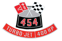 Load image into Gallery viewer, OER 454 With 400 HP Air Cleaner Decal Set Camaro Nova Chevelle Impala Corvette