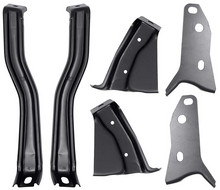 Load image into Gallery viewer, OER 6 Piece Rear Bumper Bracket Set 1957 Chevy Bel Air 150 210 Del Ray Nomad