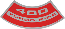 Load image into Gallery viewer, OER Air Cleaner Decal Turbo-Fire 400 Camaro Nova Chevelle Impala Corvette