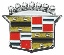 Load image into Gallery viewer, RestoParts Trunk Lock Crest Emblem 1964-1968 Cadillac DeVille Eldorado Fleetwood