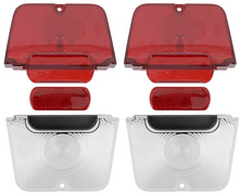 Load image into Gallery viewer, OER Tail Lamp and Backup Lamp Lens Set For 1962-1964 Chevy II Nova Models