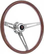 Load image into Gallery viewer, 1967-68 Pontiac Firebird/GTO Retro Steering Wheel Kit, Light Wood, Polished Hub