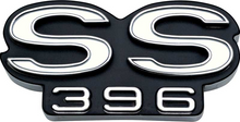 Load image into Gallery viewer, OER Zinc Diecast SS 396 Front Grille Emblem For 1969 Chevelle and EL Camino SS