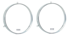 Load image into Gallery viewer, Stainless Headlamp Retaining Ring Set 1941-75 Firebird Camaro Nova Truck Impala