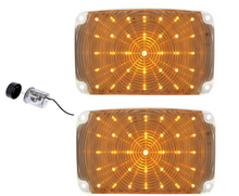 Load image into Gallery viewer, United Pacific Clear LED Turn Signal & Parking Light Set For 1956 Chevy Bel Air