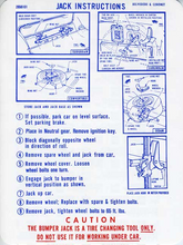 Load image into Gallery viewer, Jacking Instructions Decal Sticker For 1969 Dodge Coronet and Plymouth Belvedere