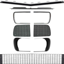 Load image into Gallery viewer, OER RS Grill Kit with Silver Trim and Headlamp Bezels 1967-1968 Chevy Camaro