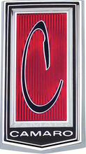 Load image into Gallery viewer, OER Reproduction Front Header Panel Emblem 1971-1973 Chevy Camaro