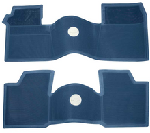 Load image into Gallery viewer, OER M61008 1961-1964 Chevrolet Impala Bel Air 2 Piece Floor Mat Set Medium Blue