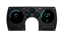 Load image into Gallery viewer, Intellitronix Teal LED Digital Gauge Cluster 1982-1990 Chevy Camaro Models