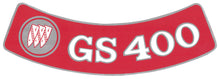 Load image into Gallery viewer, GS400 Air Cleaner Decal 1968-1969 Buick Skylark Riviera LeSabre Wildcat Regal