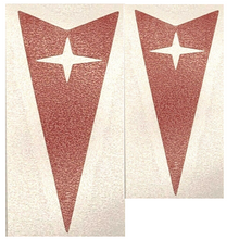 Load image into Gallery viewer, Red Front & Rear Arrowhead Emblem Set Overlay Decal For 2008-2009 Pontiac G8