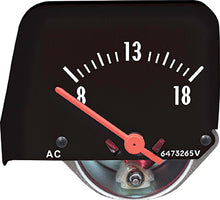 Load image into Gallery viewer, OER A912902 Console Volt Gauge Black 1968-1976 Camaro Chevy II Nova Ventura GTO